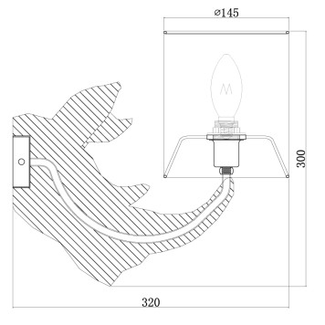 Бра Maytoni Nashorn MOD470WL-01B-3
