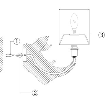 Бра Maytoni Nashorn MOD470WL-01W-3