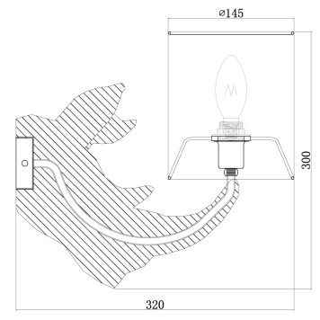Бра Maytoni Nashorn MOD470WL-01W-4