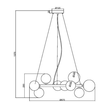 Люстра Maytoni Dallas MOD545PL-11B-9