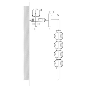 Бра Maytoni Amulet MOD555WL-L11G3K-6