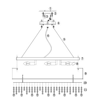 Люстра Maytoni Manfred MOD600PL-09W-1