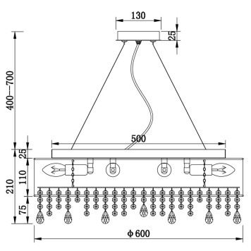 Люстра Maytoni Manfred MOD600PL-10W-8