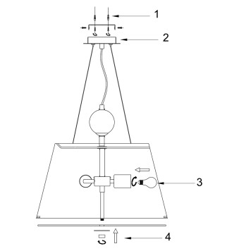 Люстра Maytoni Bergamo MOD613PL-03W-1