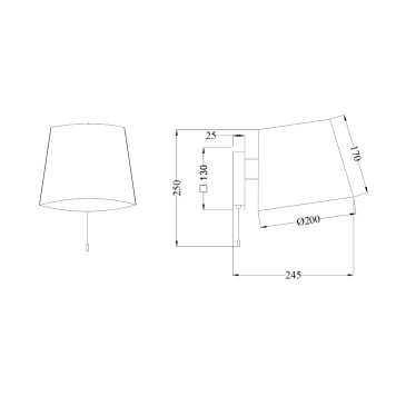 Бра Maytoni Bergamo MOD613WL-01B-2