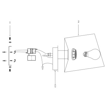 Бра Maytoni Bergamo MOD617WL-01B-1