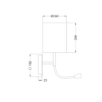 Бра Maytoni Bergamo MOD617WL-01CH-9