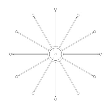 Светильник потолочный Maytoni Vigo MOD620CL-24B-4