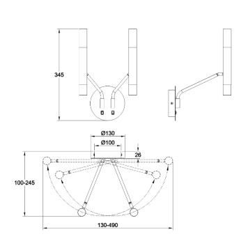 Бра Maytoni Vigo MOD620WL-04B-10