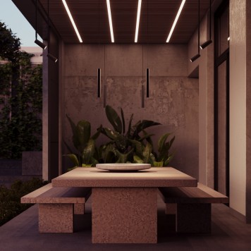 Уличный трековый светильник Maytoni Elasity IP O-TR01-1-P-8WB3K-2