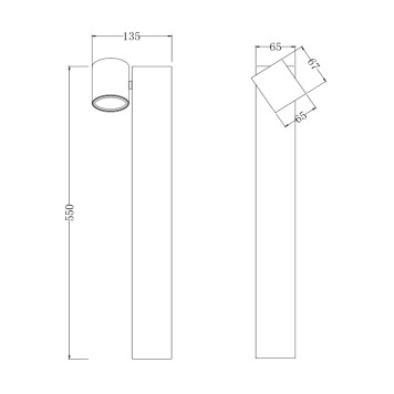 Уличный фонарь Maytoni Wall Street O010FL-01B-8