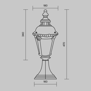 Уличный фонарь Maytoni Goiri O029FL-01BZ-7