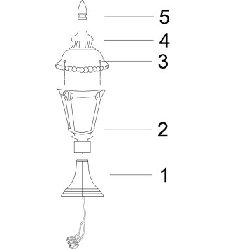Уличный фонарь Maytoni Goiri O029FL-01GN-1
