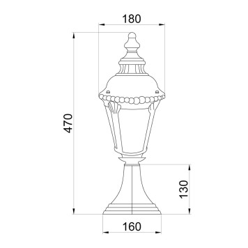 Уличный фонарь Maytoni Goiri O029FL-01GN-2