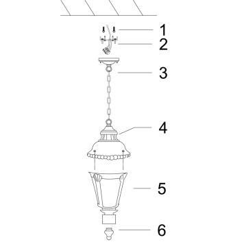 Уличный потолочный светильник Maytoni Goiri O029PL-01GN-2