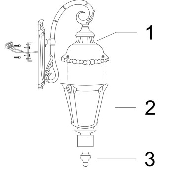 Уличный настенный светильник Maytoni Goiri O029WL-01BZ - мятая коробка-2