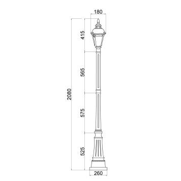 Уличный фонарь Maytoni Goiri O030FL-01GN-2