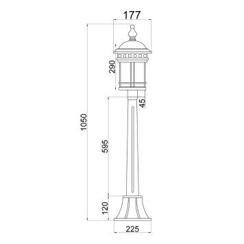 Уличный фонарь Maytoni Salamanca O031FL-01BR-5