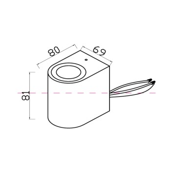 Уличный настенный светильник Maytoni Slat O044WL-01B-1