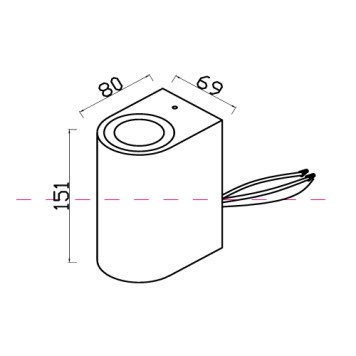 Уличный настенный светильник Maytoni Slat O044WL-02B-1