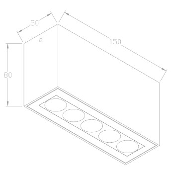 Уличный потолочный светильник Maytoni Ares O309CL-L10GF3K-8