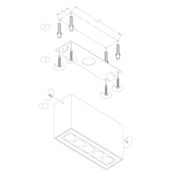 Уличный потолочный светильник Maytoni Ares O309CL-L10GF3K-9
