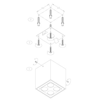 Уличный потолочный светильник Maytoni Ares O309CL-L8GF3K-8