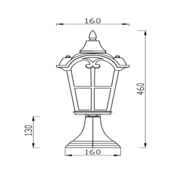Уличный фонарь Maytoni Albion O413FL-01GB-1