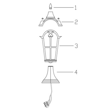 Уличный фонарь Maytoni Albion O413FL-01GB-2
