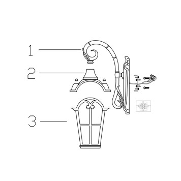 Уличный настенный светильник Maytoni Albion O413WL-01BZ-11