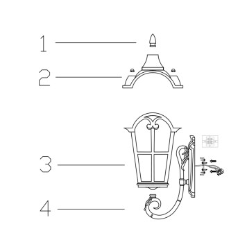 Уличный настенный светильник Maytoni Albion O413WL-01GB1-1