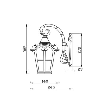 Уличный настенный светильник Maytoni Albion O413WL-01GB-1