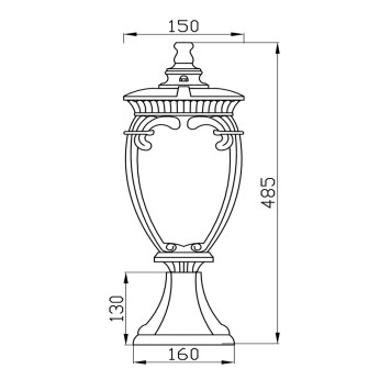 Уличный фонарь Maytoni Fleur O414FL-01BZ-2