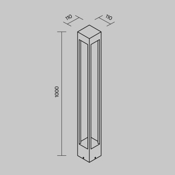 Уличный фонарь Maytoni Elbe O424FL-L10GF-12