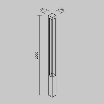 Уличный фонарь Maytoni Elbe O424FL-L25GF-14