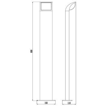 Уличный фонарь Maytoni Stock O446FL-L7GF3K-4