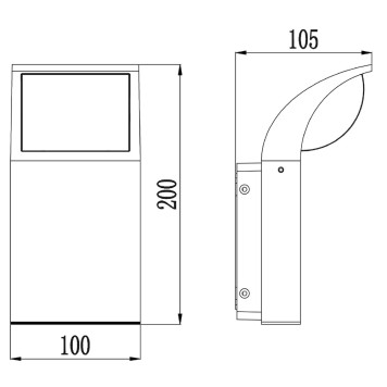 Уличный настенный светильник Maytoni Stock O446WL-L7GF3K-7