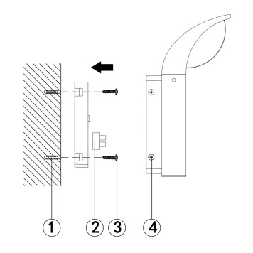 Уличный настенный светильник Maytoni Stock O446WL-L7GF3K-8