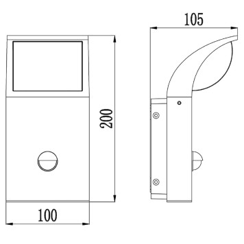 Уличный настенный светильник Maytoni Stock O446WL-L7GF3KSR-7