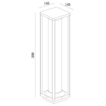 Уличный фонарь Maytoni Cell O452FL-01GF1-6