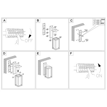 Уличный настенный светильник Maytoni Cell O452WL-01GF1-7