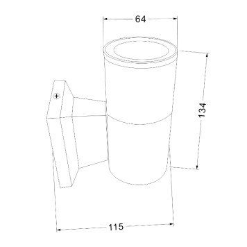 Уличный настенный светильник Maytoni Bowery O574WL-01B-13