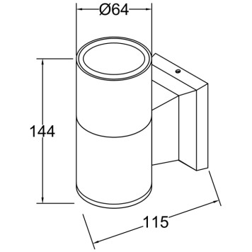 Уличный настенный светильник Maytoni Bowery O574WL-01W-7