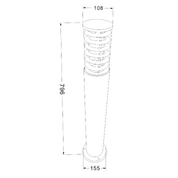 Уличный фонарь Maytoni Bronx O576FL-01B-13