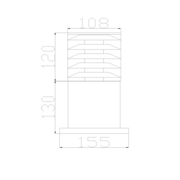 Уличный фонарь Maytoni Bronx O576FL-01GR-13