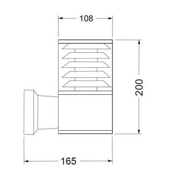 Уличный настенный светильник Maytoni Bronx O576WL-01GR-6