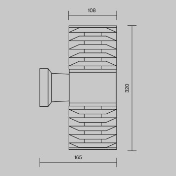 Уличный настенный светильник Maytoni Bronx O576WL-02GR-11