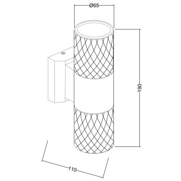Уличный настенный светильник Maytoni Bowery O583WL-02B-5