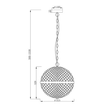 Люстра Maytoni Yonkers P004PL-02CH-1