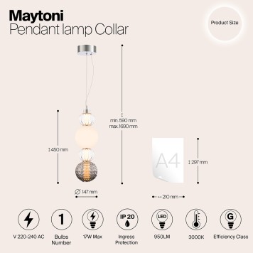 Люстра Maytoni Collar P069PL-L17CH3K-6